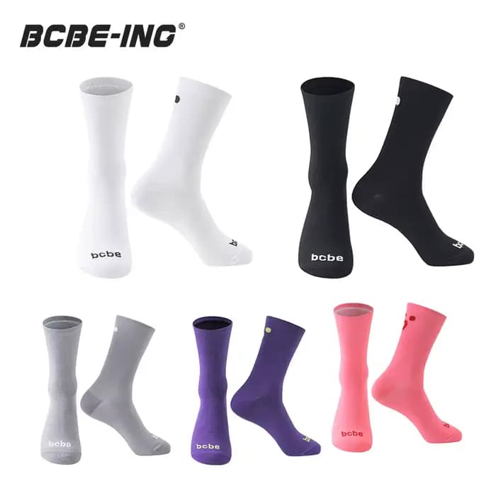 BCBE-ING chaussettes de cyclisme hommes femmes haute qualité respirant séchage rapide chaussettes de vélo sport en plein air course basket-ball tricot Scoks
