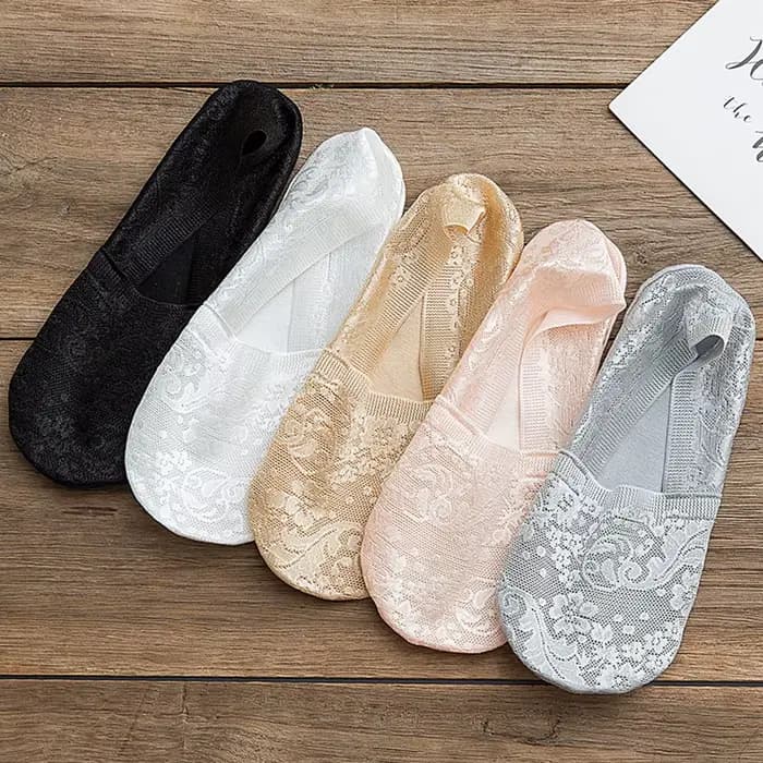 Chaussettes Bateau en Dentelle pour Femme