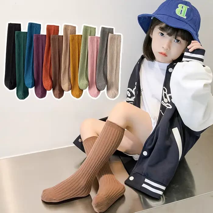 Chaussettes hautes et longues pour bébés filles