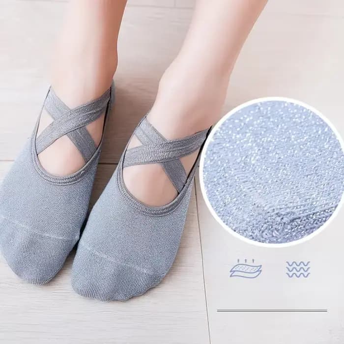 Femmes haute qualité Yoga cheville chaussettes anti-dérapant séchage rapide Pilates Ballet