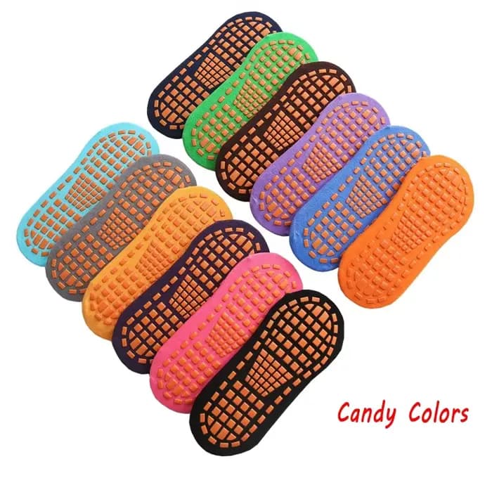 10 paires enfants adultes chaussettes antidérapantes Parent-enfant Trampoline chaussette coton