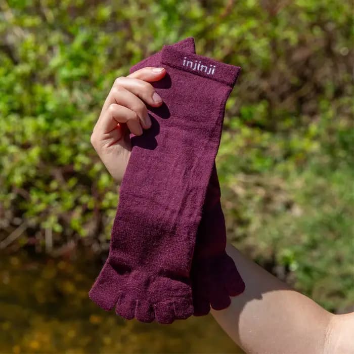 Chaussettes à cinq doigts Injinji en laine mérinos fine