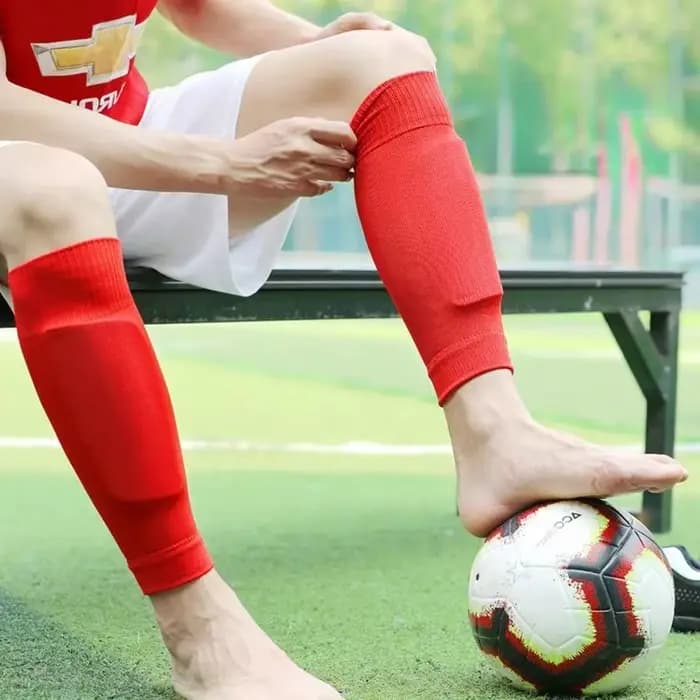 Chaussettes de football avec protège-tibias pour hommes et femmes