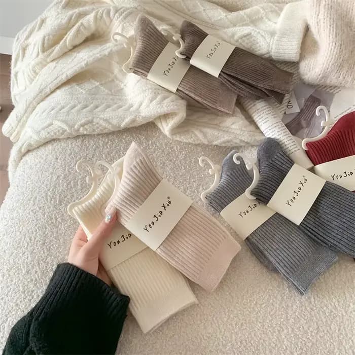 Chaussettes en cachemire nouveau Style automne/hiver-chaussettes rétro