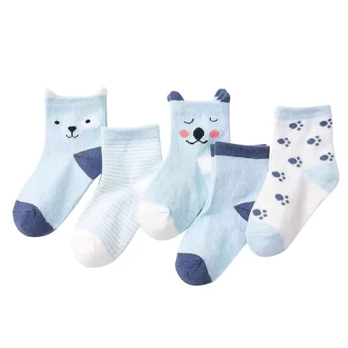 Chaussettes Courtes à Rayures et à Pois pour Bébé Garçon et Fille