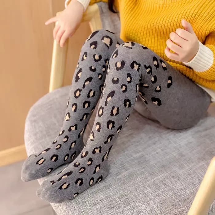 Collants imprimés léopard pour filles, nouvelle collection automne-hiver 2026, bas en coton pour enfants, collants pour tout-petits, bébés de 3 à 12 ans