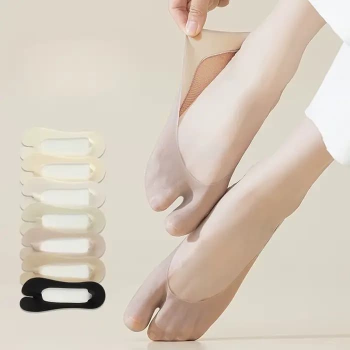 Nouvelles chaussettes Tabi invisibles en Silicone fin