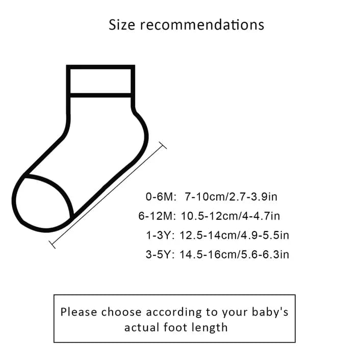 5/10 paires de chaussettes pour bébés