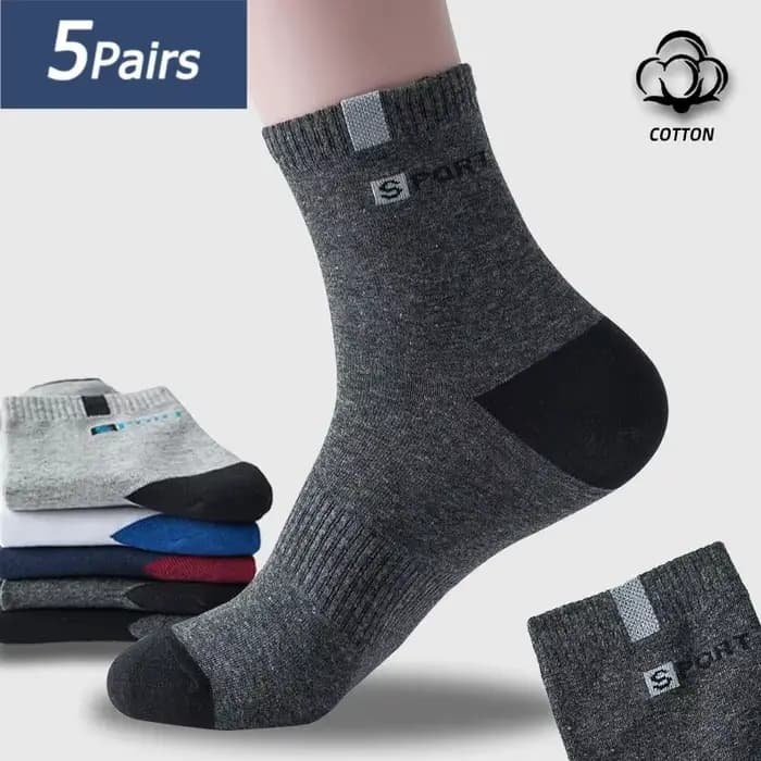5 paires de chaussettes en coton pour hommes