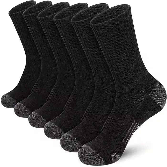 5 paires de chaussettes athlétiques pour hommes, chaussettes de Sport, de course, de mollet, rembourrées, respirantes, pour l'extérieur, pour hommes et femmes