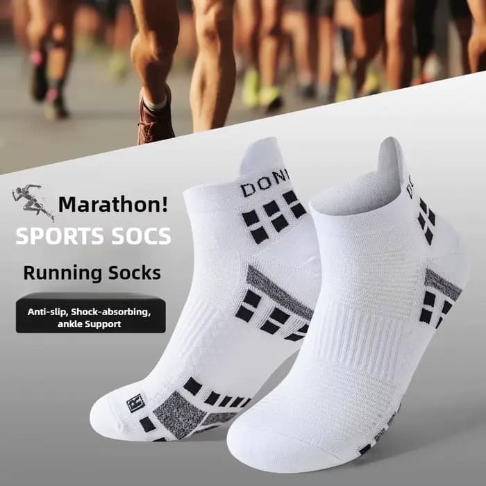 WRELS Chaussettes de sport courtes antidérapantes