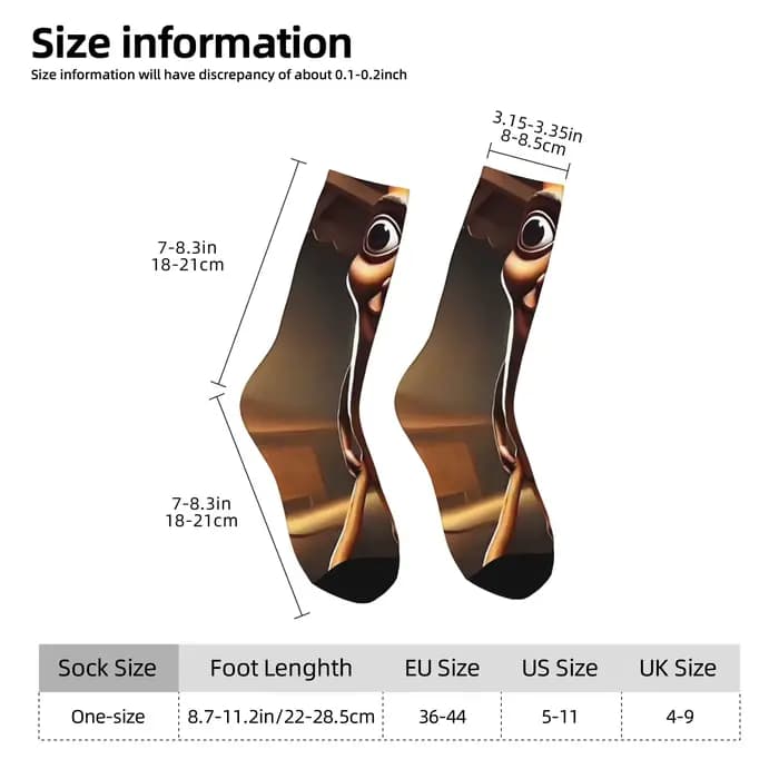 Chaussettes amusantes Tung Tung Tung Sahur 1 Harajuku