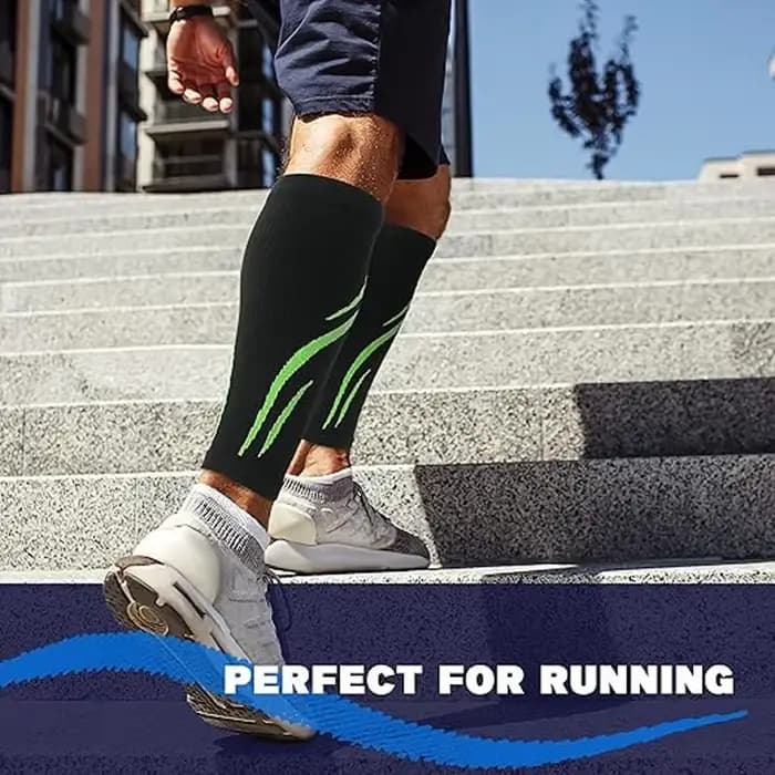 Manchons de compression pour mollets pour hommes et femmes (20-30 mmHg)