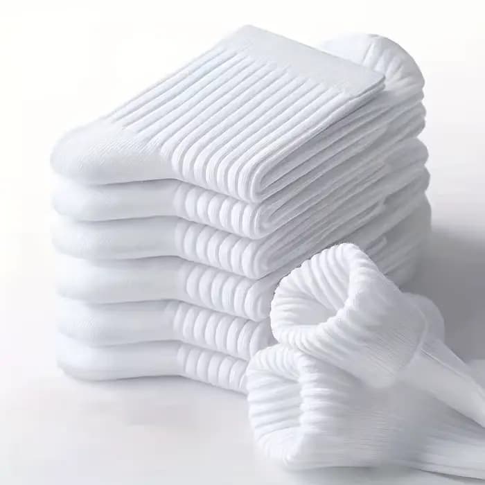 6 paires de chaussettes mi-mollet à motif vertical de couleur pure pour hommes, chaussettes noires polyvalentes pour les affaires toutes saisons, respirantes
