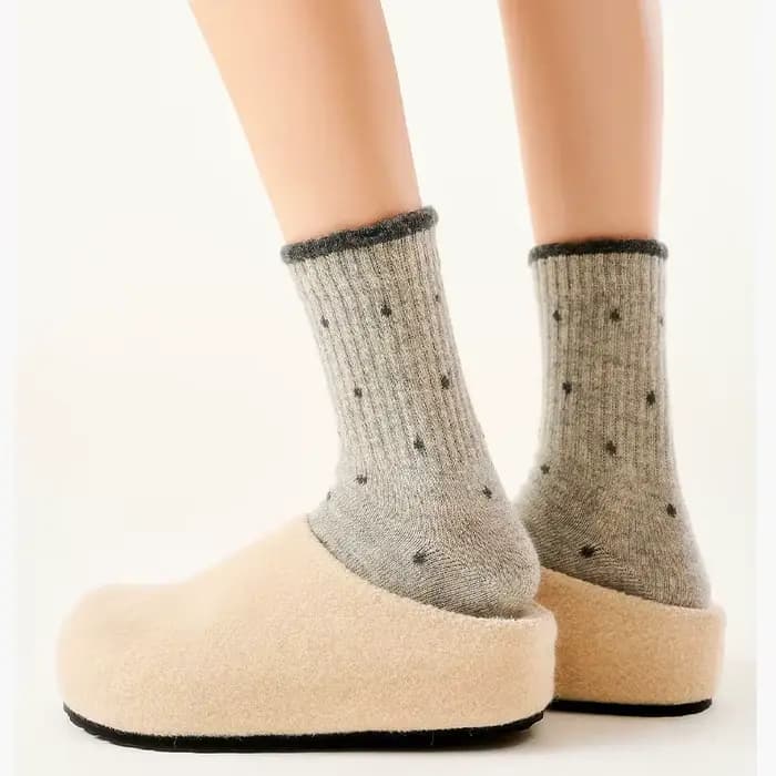 5 paires de chaussettes mi-mollet pour femmes
