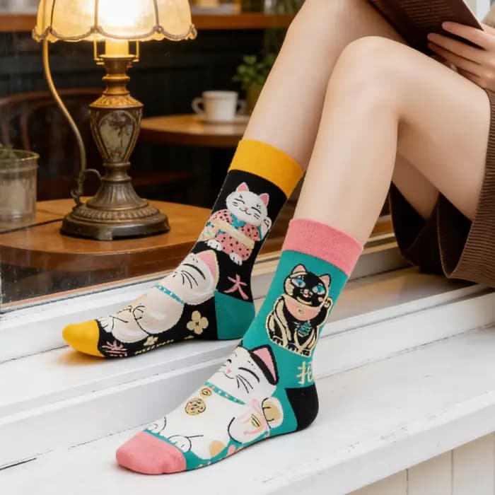1 paire de chaussettes mi-mollet pour hommes