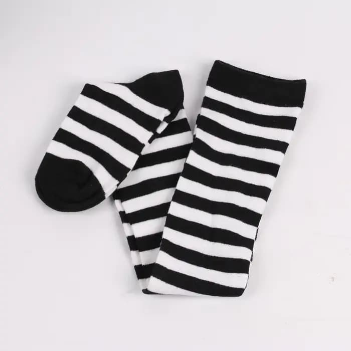Chaussettes longues rayées pour femmes