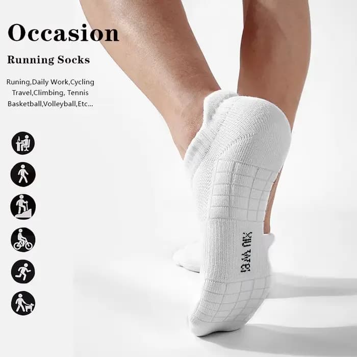6 paires/lot hommes chaussettes de course maille respirant mince