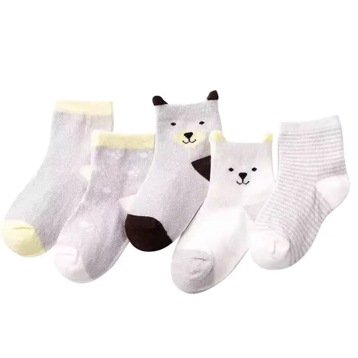 Chaussettes Courtes à Rayures et à Pois pour Bébé Garçon et Fille