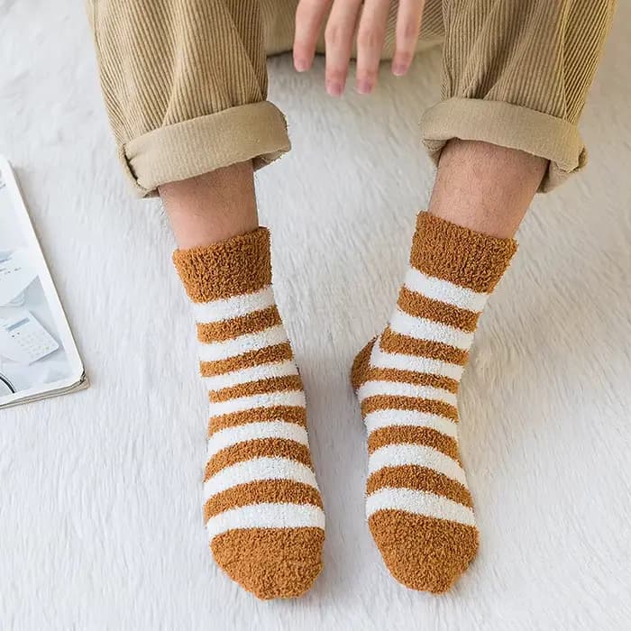 Chaussettes à rayures pour hommes