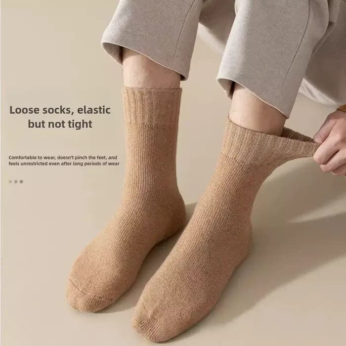 4 paires de chaussettes chaudes en laine pour hommes