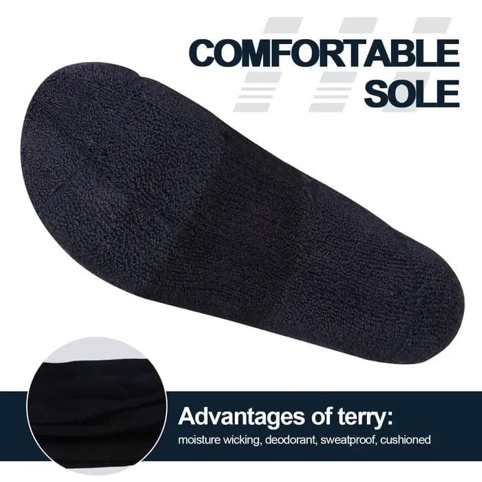 YUEDGE hommes chaussettes hiver confortable thermique chaud coussin équipage sport randonnée Trekking
