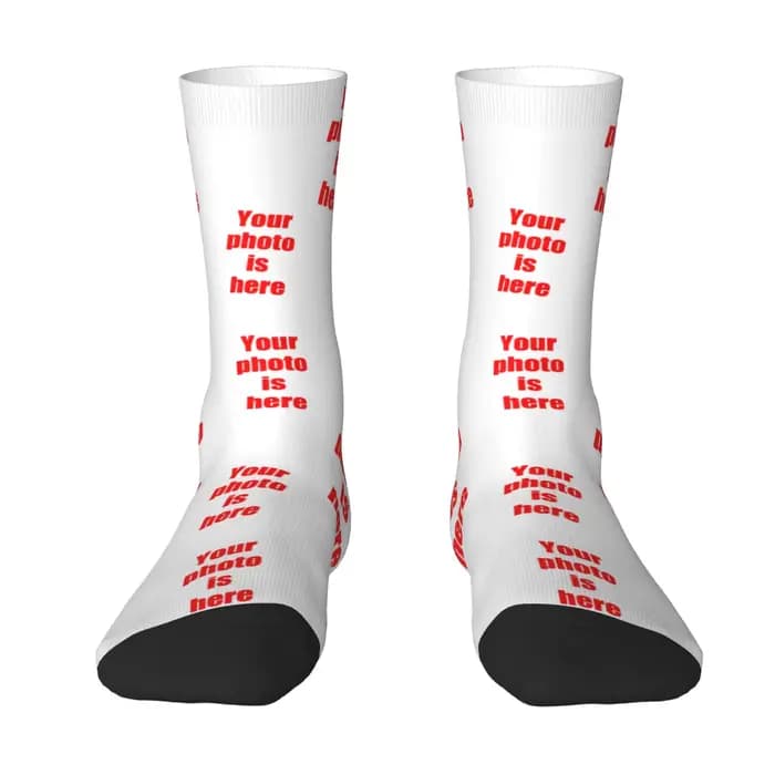 Chaussettes personnalisées en forme de visage, chaussettes unisexes personnalisées à faire soi-même, chaussettes avec photo personnalisée, chaussettes avec photo, chaussettes personnalisées comme cade