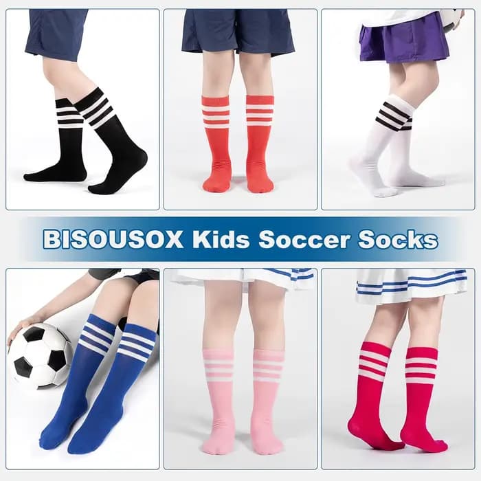 Chaussettes de football en coton pour enfants