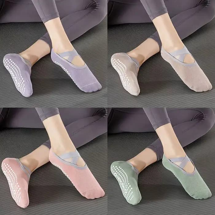 Chaussettes de yoga antidérapantes pour femmes