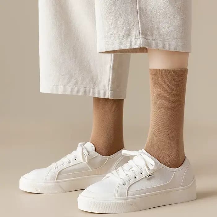 Chaussettes mi-tube décontractées pour femmes