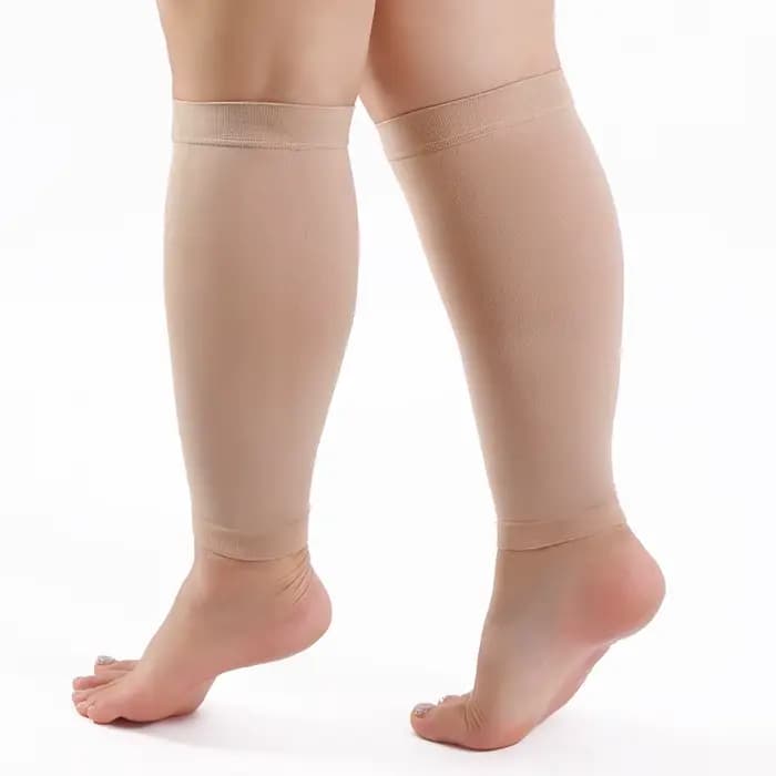 1 paire de chaussettes de compression S-7XL pour femmes et hommes, bas de compression pour la circulation, manches longues, compression des muscles du mollet 20-30 mmHg