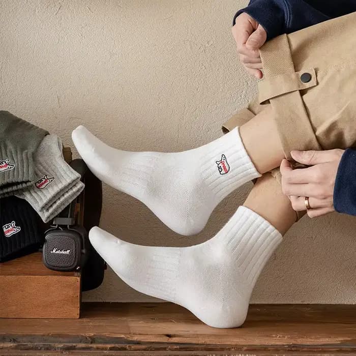 4 paires/boîte de chaussettes pour hommes