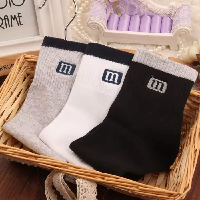 3 paires/lot de chaussettes 100% coton de haute qualité pour hommes et femmes