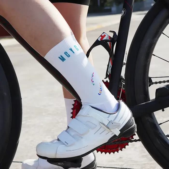 Mcycle-Chaussettes de sport respirantes et durables de haute qualité, pour vélo, randonnée, course à pied, cyclisme aérodynamique