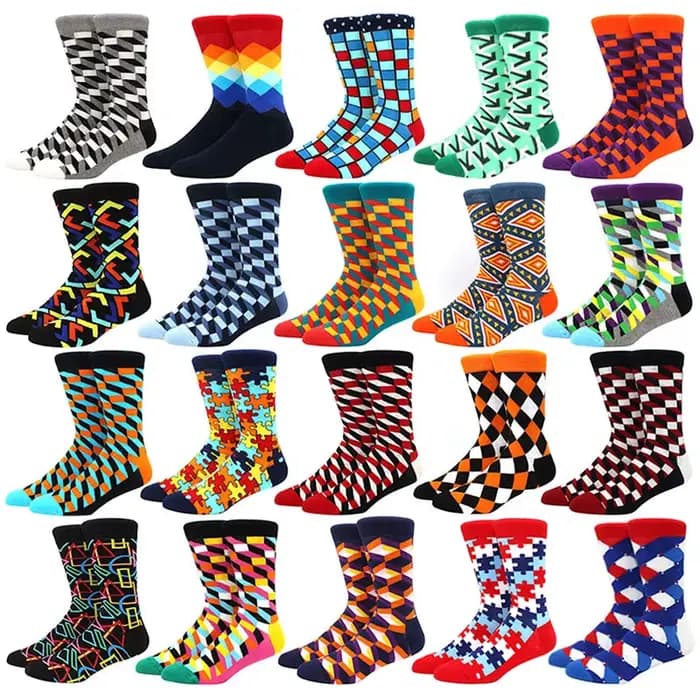 Chaussettes joyeuses amusantes pour hommes