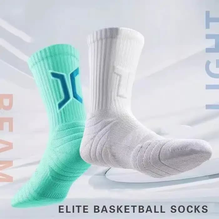 1/3 paires de chaussettes de basket-ball professionnelles pour hommes avec fond de serviette épais chaussettes de sport respirantes chaussettes de badminton longues pour hommes
