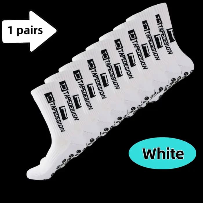Nouveaux hommes anti-dérapant chaussettes de Football de haute qualité doux respirant épaissi
