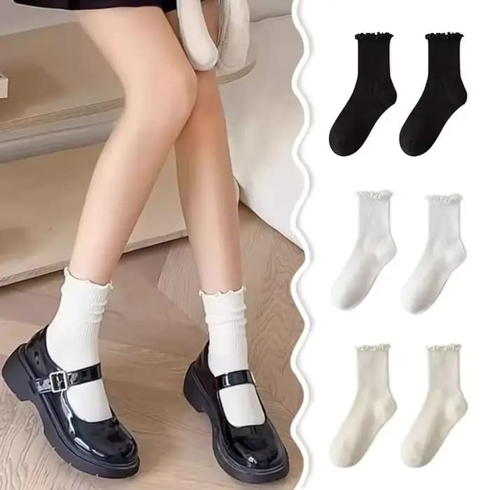 Kawaii – chaussettes à volants pour femmes