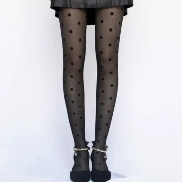 Collants Classiques à Pois pour Femme