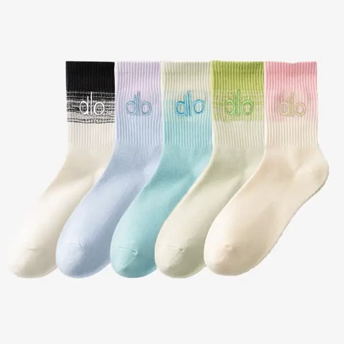 Nouvelles chaussettes de sport Dlo en coton pur anti-odeur, respirantes pour toutes les saisons, confortables pour un usage quotidien, chaussures en coton