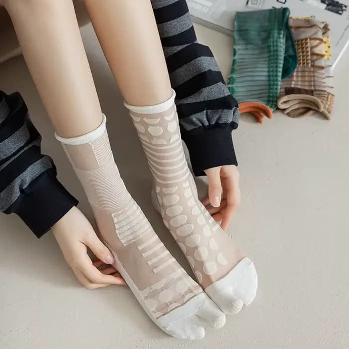 Chaussettes à deux orteils pour femmes