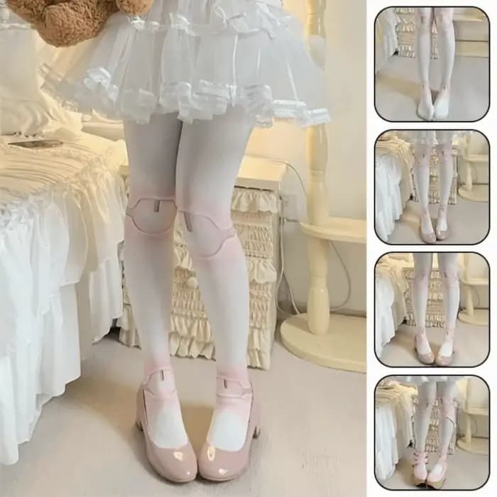 Chaussettes de beauté en velours imprimé Lolita