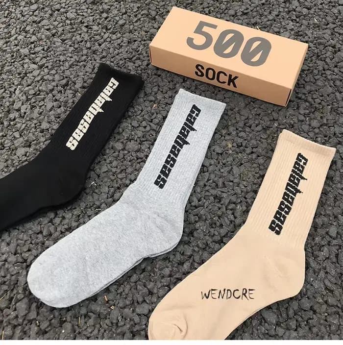Chaussettes Hommes D'équipage de La Rue de Sexe Masculin Kanye West Hip Hop Match de Basket-Ball
