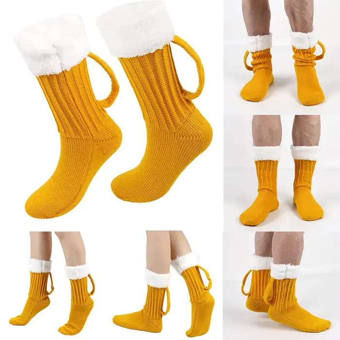 Chaussettes tricotées amusantes pour hommes et femmes