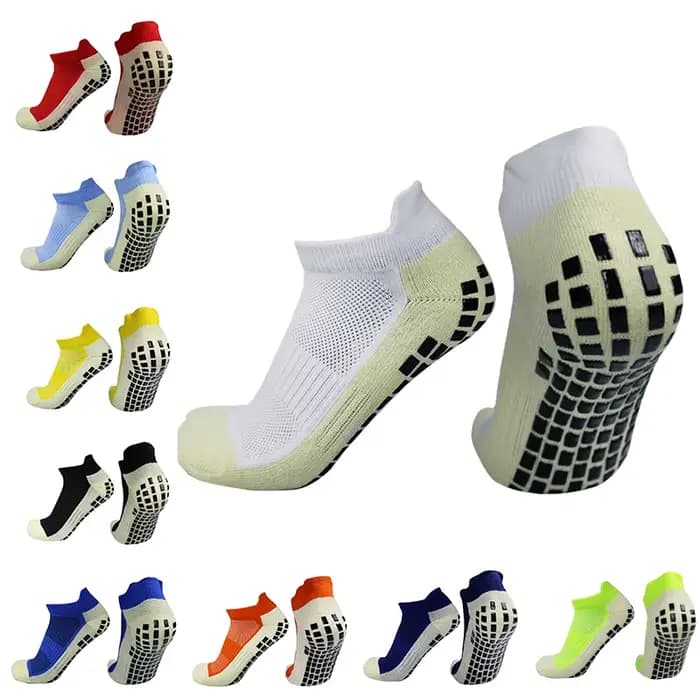 Chaussettes de football respirantes pour hommes et femmes, absorbant la transpiration, courtes, sports de plein air, entraînement de compétition, silicone non ald, 2023