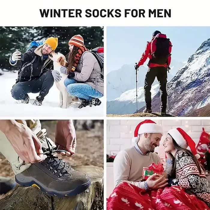 5 paires de chaussettes en laine mérinos pour hommes et femmes