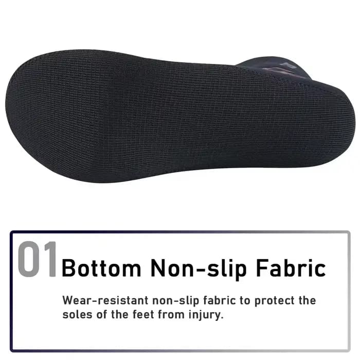 1 paire de chaussettes de plongée en néoprène pour hommes et femmes