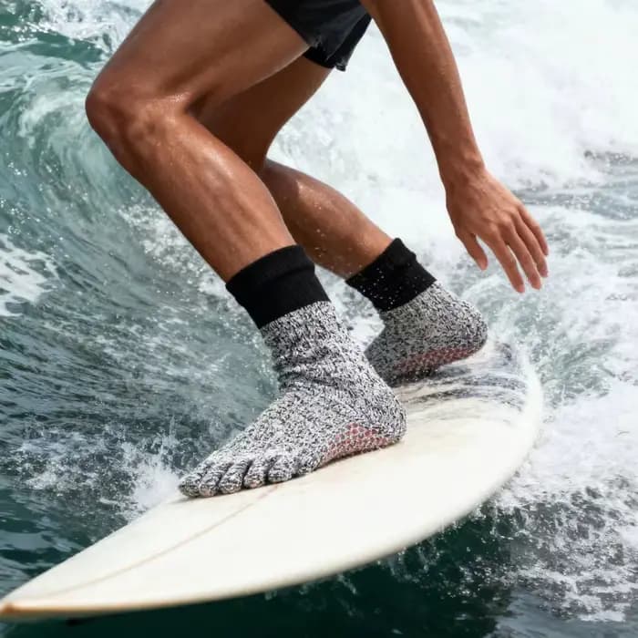 Chaussettes extérieures à cinq doigts Anti-coupure Silicone Surf Sports nautiques Plage Randonnée Escalade