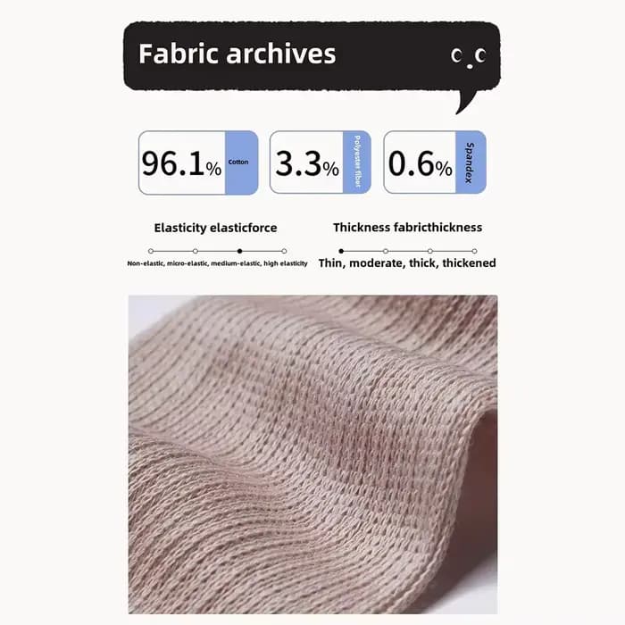 Chaussettes décontractées en coton peigné