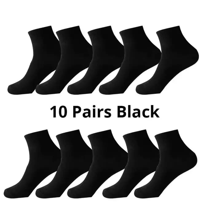 10 paires de chaussettes confortables et respirantes pour hommes, chaussettes de bureau décontractées pour affaires, baskets, chaussures, bas de travail pour toutes les saisons